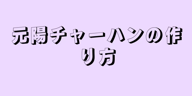 元陽チャーハンの作り方