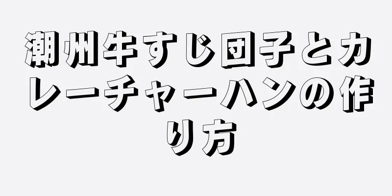 潮州牛すじ団子とカレーチャーハンの作り方