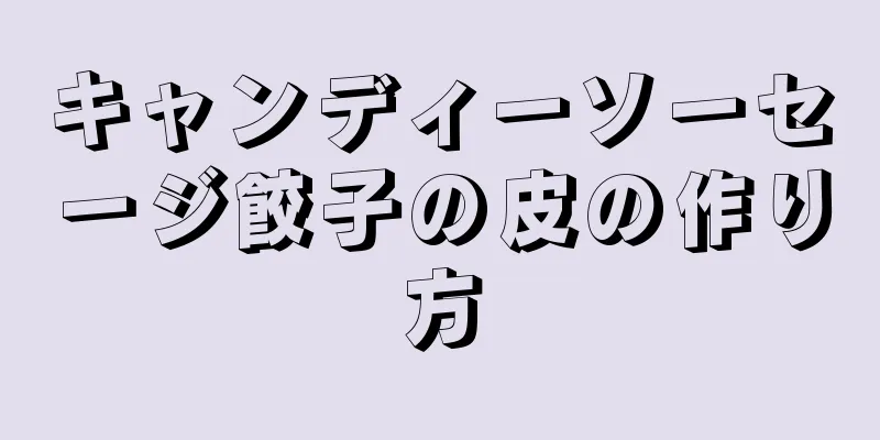 キャンディーソーセージ餃子の皮の作り方