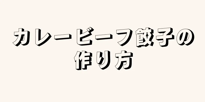 カレービーフ餃子の作り方