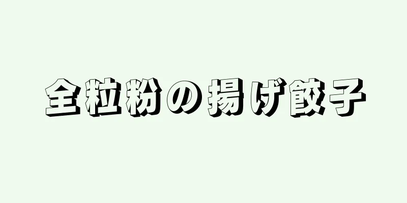 全粒粉の揚げ餃子