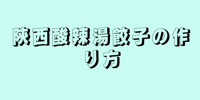 陝西酸辣湯餃子の作り方