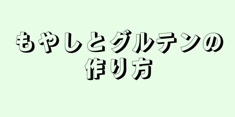 もやしとグルテンの作り方