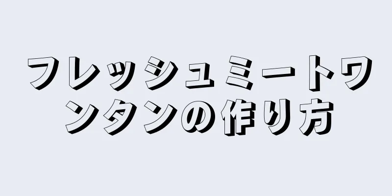 フレッシュミートワンタンの作り方