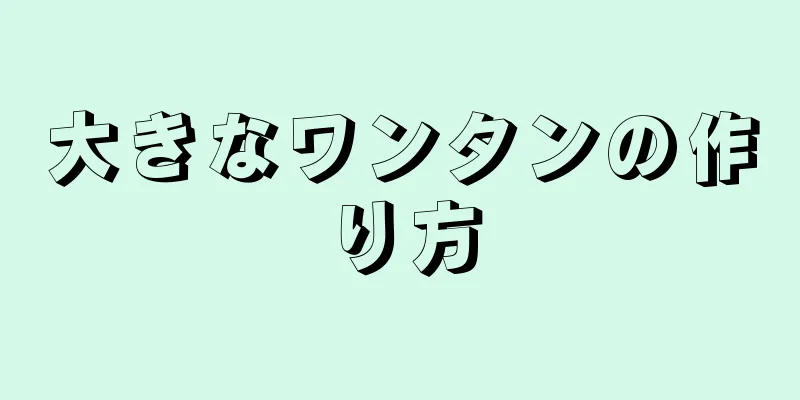 大きなワンタンの作り方