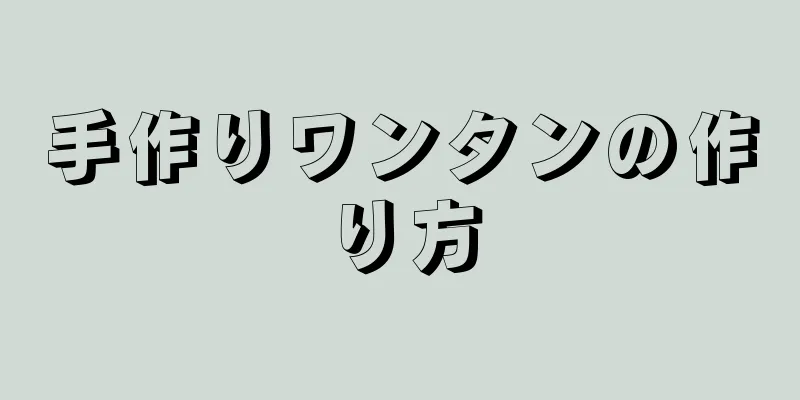 手作りワンタンの作り方