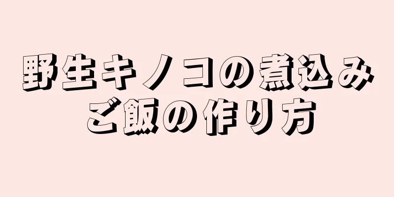 野生キノコの煮込みご飯の作り方