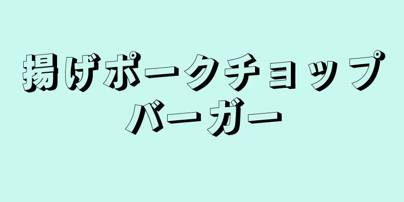 揚げポークチョップバーガー