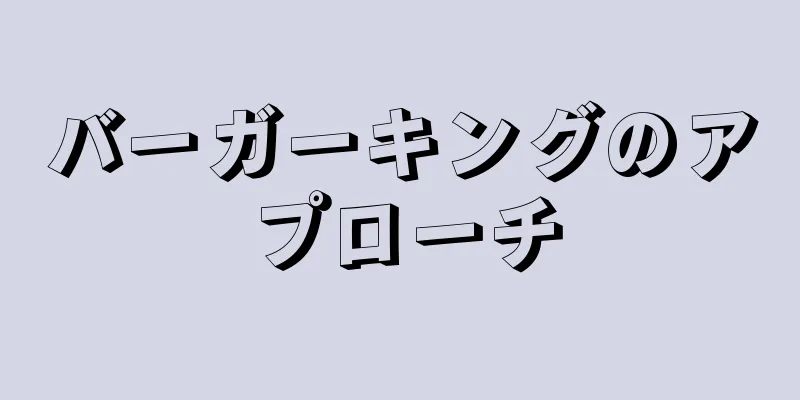 バーガーキングのアプローチ