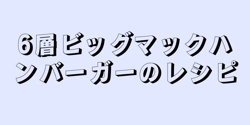6層ビッグマックハンバーガーのレシピ