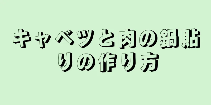 キャベツと肉の鍋貼りの作り方