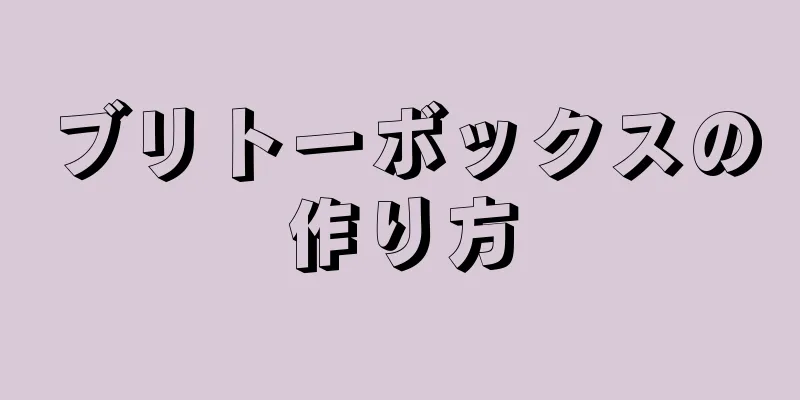 ブリトーボックスの作り方