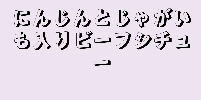 にんじんとじゃがいも入りビーフシチュー