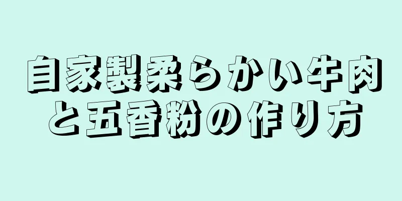 自家製柔らかい牛肉と五香粉の作り方