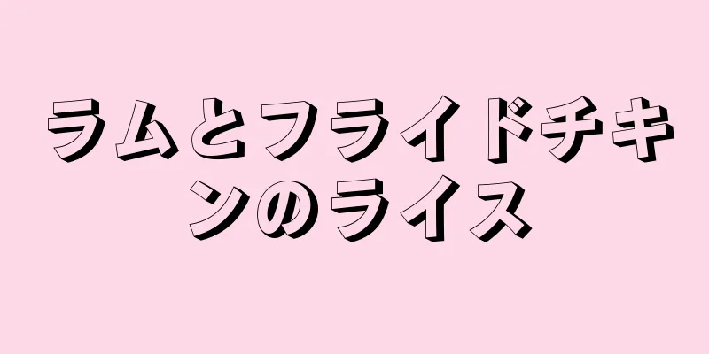 ラムとフライドチキンのライス