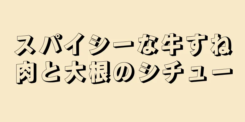 スパイシーな牛すね肉と大根のシチュー