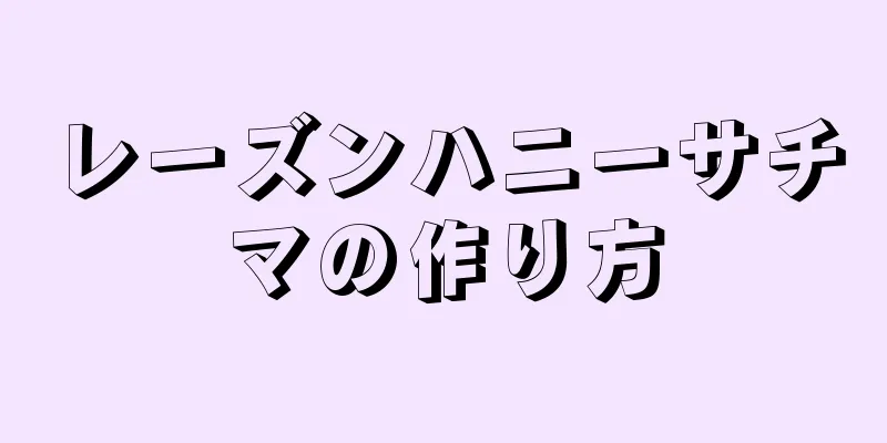 レーズンハニーサチマの作り方