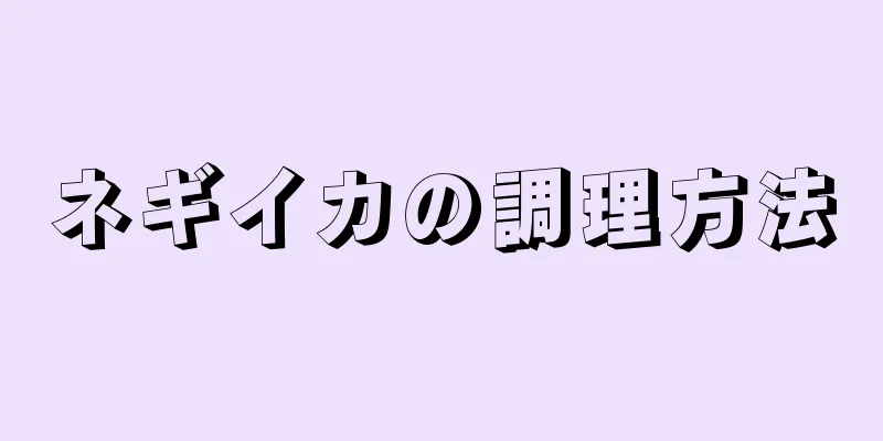 ネギイカの調理方法