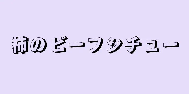 柿のビーフシチュー