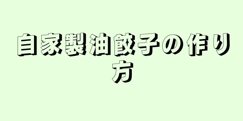 自家製油餃子の作り方