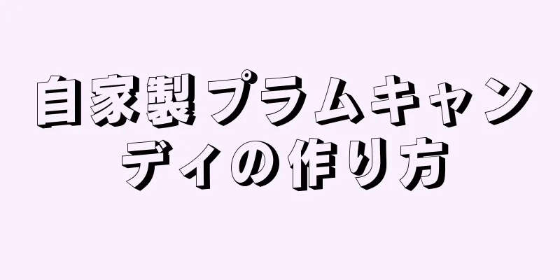 自家製プラムキャンディの作り方