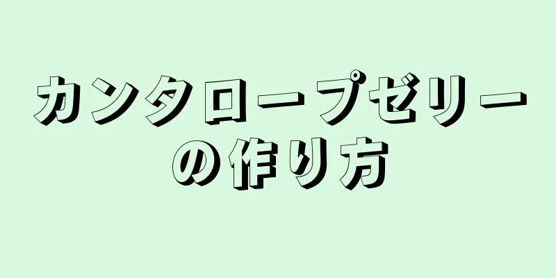 カンタロープゼリーの作り方