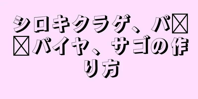 シロキクラゲ、パ​​パイヤ、サゴの作り方