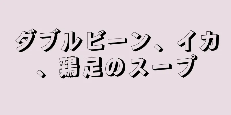 ダブルビーン、イカ、鶏足のスープ