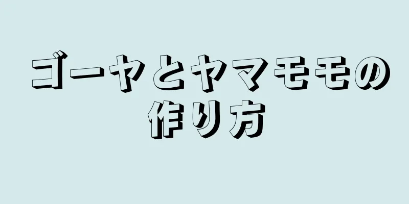 ゴーヤとヤマモモの作り方