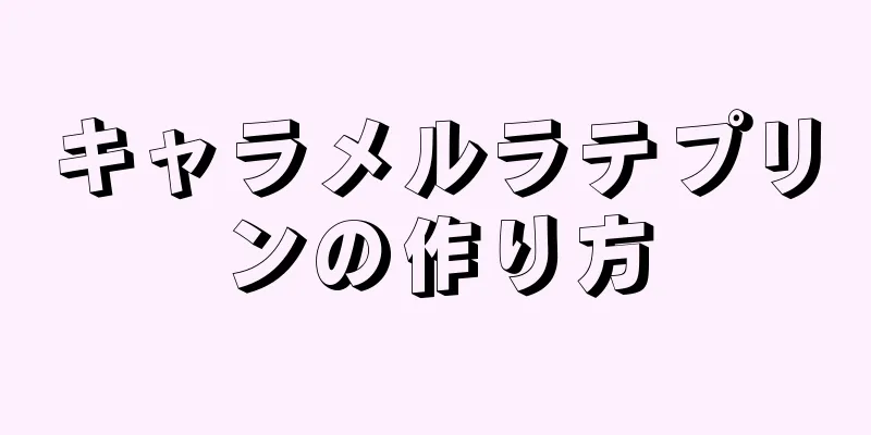 キャラメルラテプリンの作り方