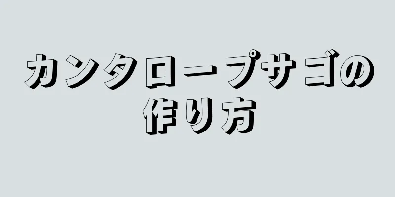 カンタロープサゴの作り方