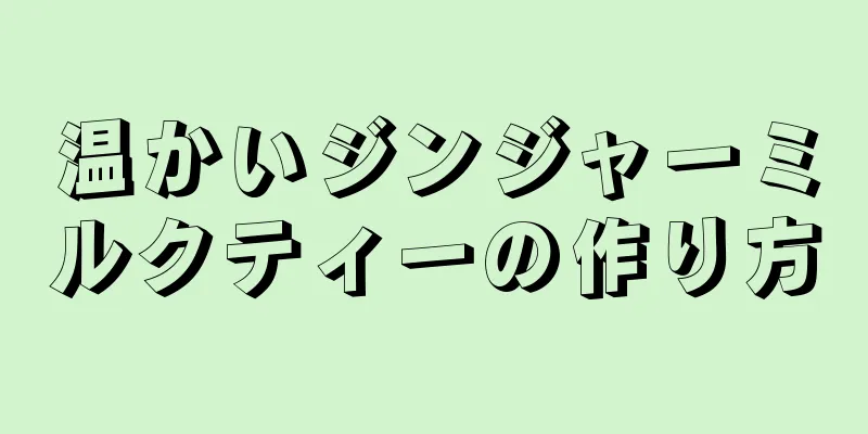 温かいジンジャーミルクティーの作り方