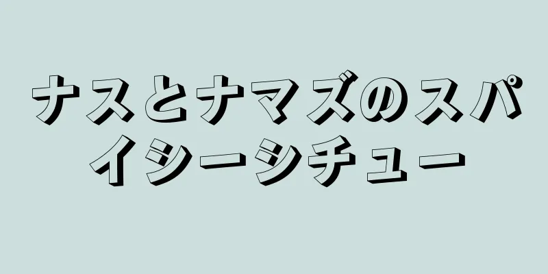 ナスとナマズのスパイシーシチュー