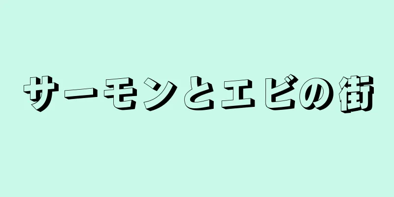 サーモンとエビの街