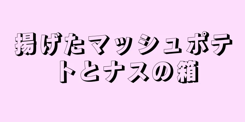 揚げたマッシュポテトとナスの箱