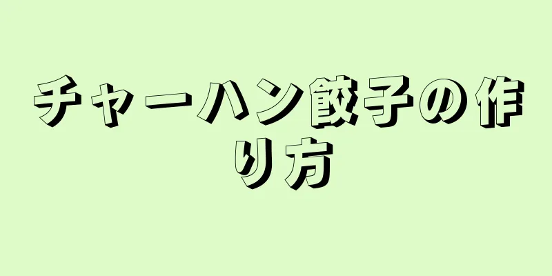 チャーハン餃子の作り方