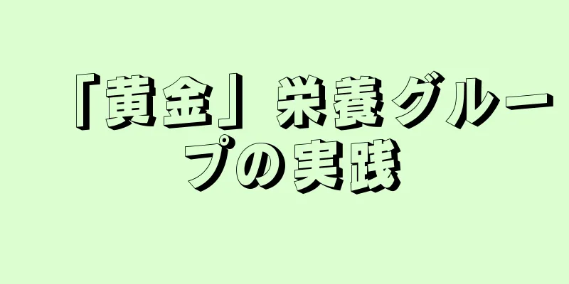 「黄金」栄養グループの実践