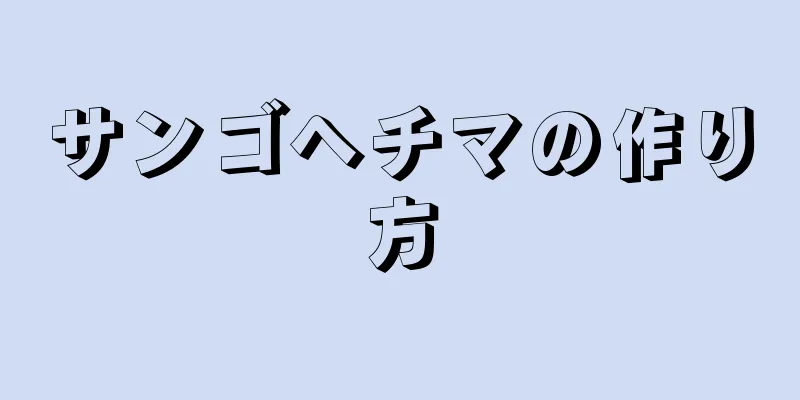 サンゴヘチマの作り方