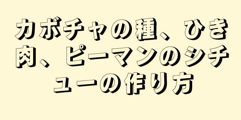 カボチャの種、ひき肉、ピーマンのシチューの作り方