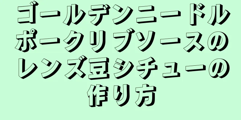 ゴールデンニードルポークリブソースのレンズ豆シチューの作り方