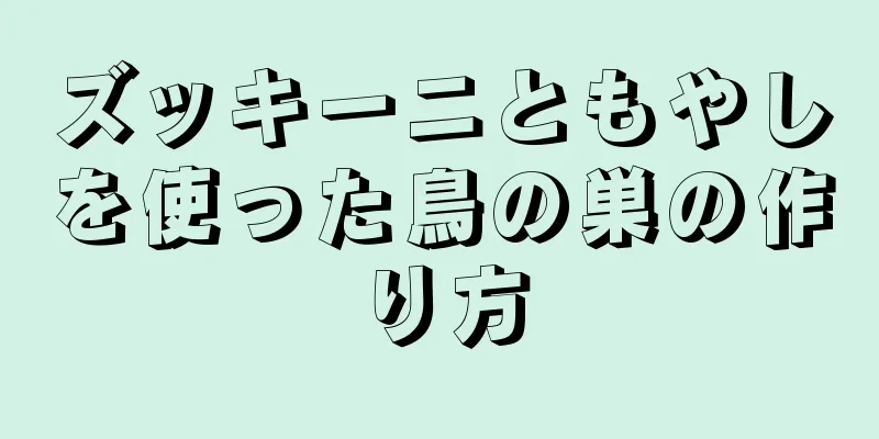 ズッキーニともやしを使った鳥の巣の作り方