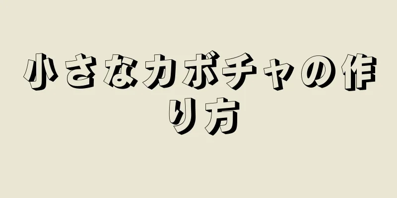 小さなカボチャの作り方