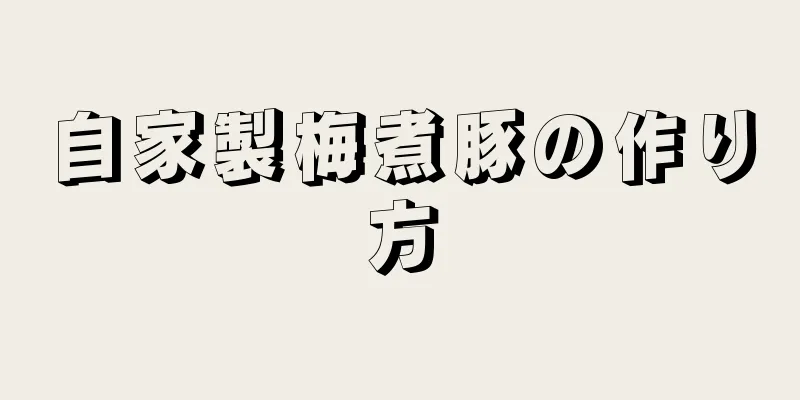 自家製梅煮豚の作り方