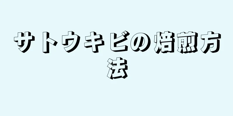 サトウキビの焙煎方法