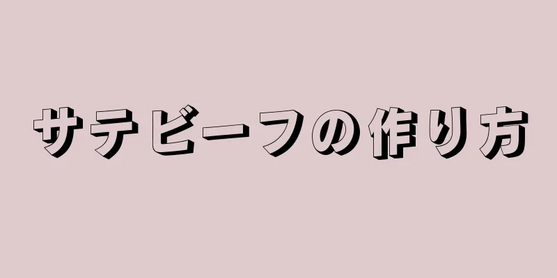 サテビーフの作り方