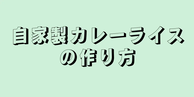 自家製カレーライスの作り方