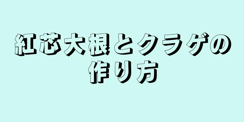 紅芯大根とクラゲの作り方