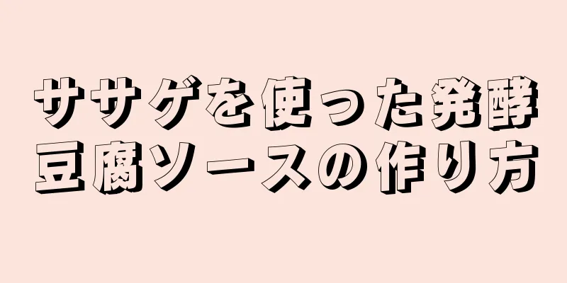 ササゲを使った発酵豆腐ソースの作り方