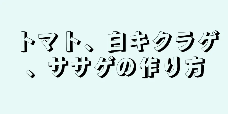 トマト、白キクラゲ、ササゲの作り方