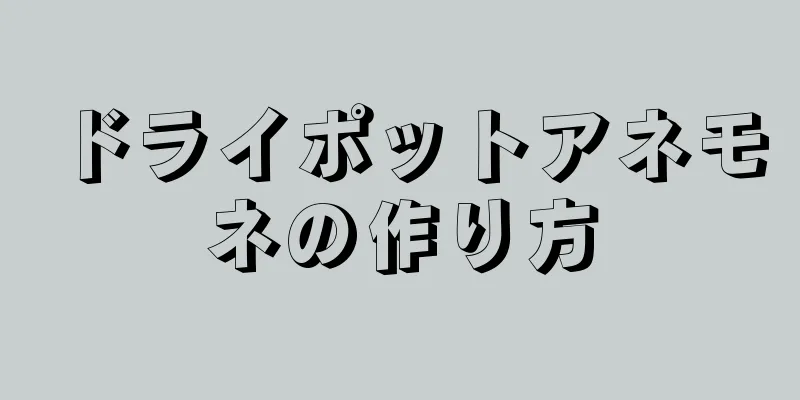 ドライポットアネモネの作り方